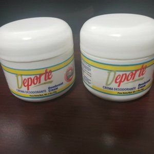 2 X Deporte Crema Desodorante SIN FRAGANCIA
